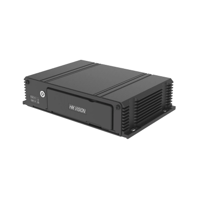 HIKVISION - Grabador de Video Móvil AE-MD5043-SD Series / 4 Canales HDTVI-AHD-CVBS / SD Card Hasta 256 GB / 4G Integrado / GPS y GLONASS / Chasis de Aluminio Sin Ventilador / Compatible con H.264 y H.265