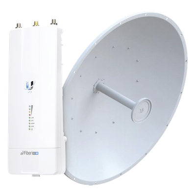 UBIQUITI - Kit de Enlace Inalámbrico Punto a Punto / 1 Gbps+ / 34 dBi / Slant-45 / 4096 QAM / 2 Mpps / 5 GHz