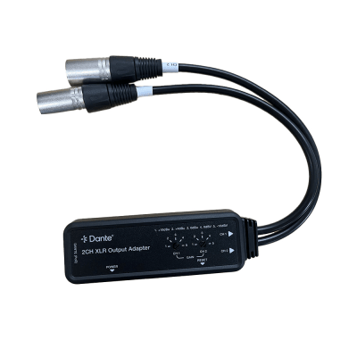 EPCOM PROAUDIO - Extensor de Audio Dante® 2CH XLR Output Adapter | Entrada Digital Dante® | Salida XLR Balanceada/No Balanceada | Latencia Configurable 1-5ms | HDMI 1.4 | HDCP 1.4 | PoE IEEE802.3af | USB-C | Transmisión 100m