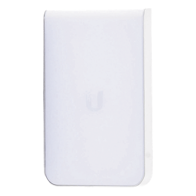 UBIQUITI - Access Point UniFI doble banda cobertura 180º, MI-MO 2x2 diseño placa de pared con dos puertos adicionales, hasta 100 usuarios Wi-Fi