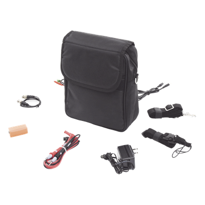 EPCOM - Kit de Accesorios para Probadores de Vídeo / Maleta de Transporte / Fuente 12VDC 2000mA / Cable BNC 30cm / Cinturón Ergonómico / Puntas de Multímetro