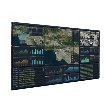 SAMSUNG ELECTRONICS - Kit Video Wall LCD 3x3 / 55" Full HD / 500 nits / 24/7 / Bisel 2.3mm / 164" diagonal / Montaje Peerless