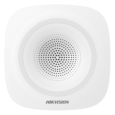 HIKVISION - Sirena Inalámbrica Interior / 110 dB / Bidireccional / IP54 / -10 a 60 °C / Alimentación Dual