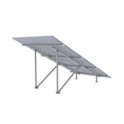 EPCOM POWERLINE - Montaje para Panel Solar 2X2, Riel 5 de 2700mm para Módulos con Espesor de 30-35mm, Vel. de Viento Máx. 136km/h