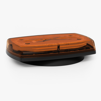 ECCO - Mini torreta de 24 LED 10" Ámbar, Lente Ámbar , Imán y Encendedor de Vehículo