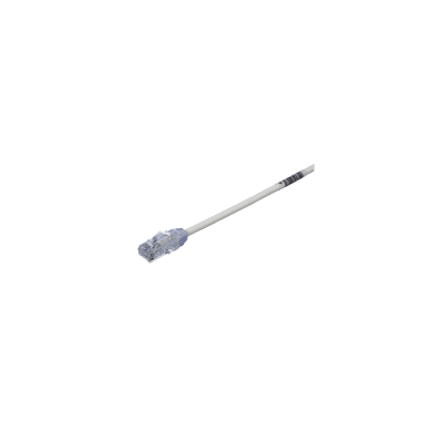 PANDUIT - Cable de Parcheo UTP Cat6A, CM/LSZH, Diámetro Reducido (28AWG), Color Blanco Mate, 19.81 Metros (65 Pies)