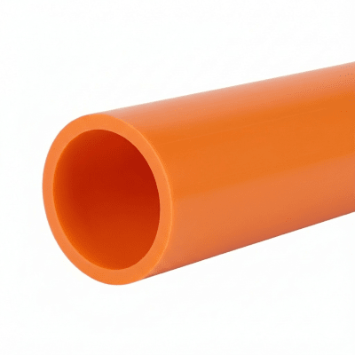 LINKEDPRO - Ducto para Fibra Óptica 2" Liso RD11, Color Naranja Prelubricado, Rollo de 200 Metros