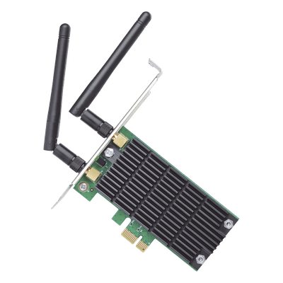 TP-LINK - Adaptador PCI Express Wi-Fi / Doble Banda AC1200 / 2.4 y 5 GHz / 2x2 MU-MIMO / Antenas Desmontables 2 dBi / Perfil Bajo y Completo