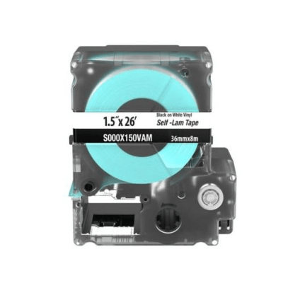 PANDUIT - Casete de Etiquetas Autolaminadas de Cinta Continua, de 26 (1 Pulgada) mm de Ancho, 7.9 Metros (25.92 Pies) de Largo, Para Cables Cat. 5e/6, Color Blanco