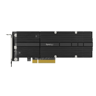 SYNOLOGY - Adaptador SSD M.2 NVMe / PCIe 3.0 x8 / 2 Ranuras M-Key / Formatos 22110 y 2280 / Perfil Bajo y Altura Completa