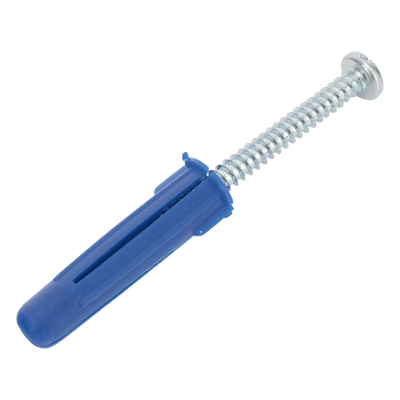 THORSMAN - Kit de Fijación / 6 Taquetes de Expansión Doble 2" (50.8 mm) / 6 Tornillos 12 mm x 2" (50.8 mm) / Carga 140 kg / Azul