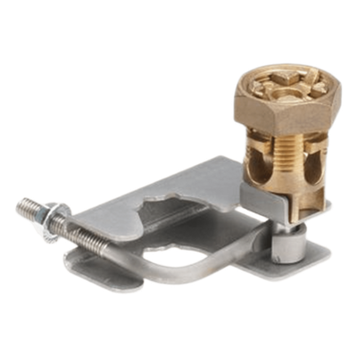 PANDUIT - Abrazadera de Tierra para Piso Falso / 6 a 1/0 AWG / Pedestales 22-29 mm / 4.19 x 3.38 x 3.19 in