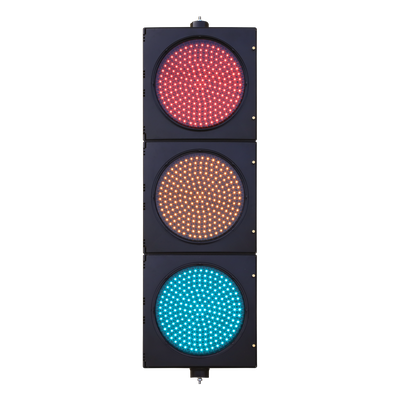 ACCESSPRO - Semáforo de Señalización LED / 3 Colores Rojo-Amarillo-Verde / 204 LEDs por Color / 400-600 cd / 110 VCA / 13 W / IP Hermético
