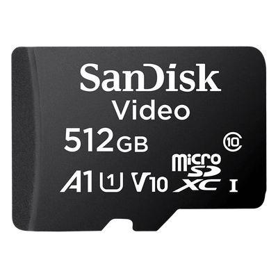 SANDISK - Memoria microSD / 512GB / Alta Resistencia / Clase 10 / -25°C a 85°C / 50MB/s escritura / 256 TBW