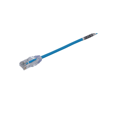 PANDUIT - Cable de Parcheo TX6, UTP Cat6, Diámetro Reducido (28AWG), Color Azul, 30.48 Metros (100 Pies)