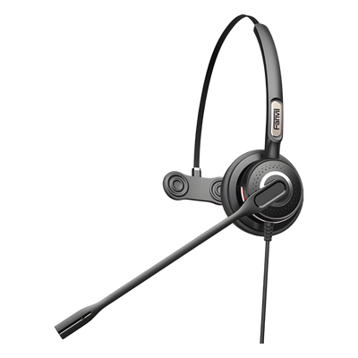 FANVIL - Diadema monoaural con tecnología antishock para teléfonos IP FANVIL y Polycom con micrófono de cancelación de ruido, larga durabilidad