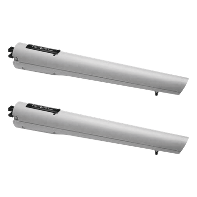 FAAC - Kit Operadores para Puerta Abatible / Hoja 2.7 m (8.9 ft) / Carga 300 Kg / 20 Ciclos/Hora / 24 VCC / 145 daN / Respaldo de Baterías