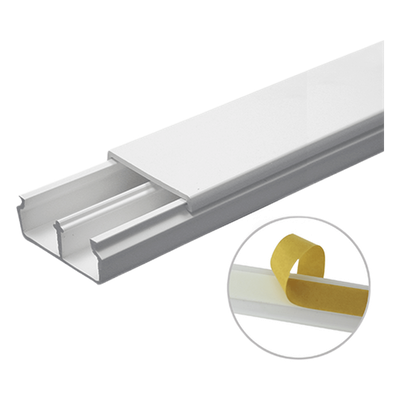 THORSMAN - Canaleta PVC / 35 x 17 mm / 6 ft (1.83 m) / Autoextinguible / Resistente UV / NOM-001-SEDE-2005