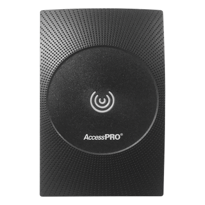 ACCESSPRO - Lector de Proximidad RFID MIFARE / 13.56 MHz / Wiegand 34 Bits / IP65 / ISO14443A / 4.6 x 3 x 0.6 pulgadas / Exterior