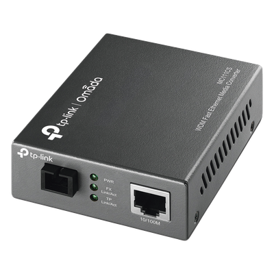 TP-LINK - Convertidor de Medios WDM / Fibra Monomodo SC / 1 Puerto RJ45 10/100 Mbps / Alcance 20 km (12.4 mi) / Longitud de Onda 1550/1310 nm