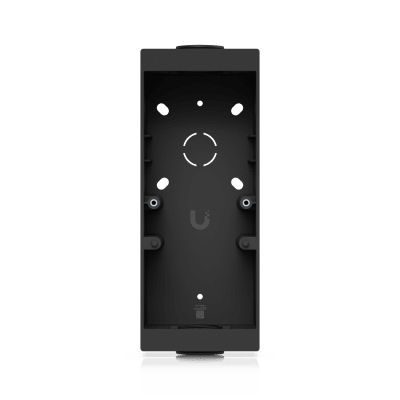 UBIQUITI - Caja de Conexión Color Negro para Lectores Profesionales UniFi Access y Doorbell, Montaje en Superficie Plana, Compatible con Conduit de 3/4”
