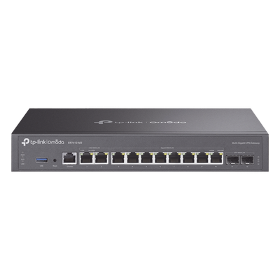 TP-LINK - Router Empresarial Multi-WAN / 11 Puertos WAN con Balanceo de Carga / 2 Puertos 2.5 Gigabit / 8 Puertos Gigabit / 2 Puertos SFP / 1,000,000 Sesiones Concurrentes / USB 3.0