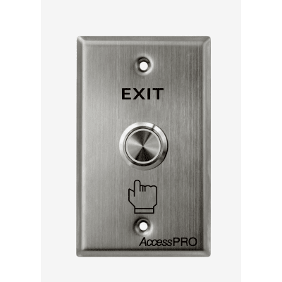 ACCESSPRO - Botón de Cabeza Plana / Exterior IP66 / Estético / Placa de Acero Inoxidable