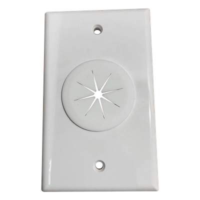 LINKEDPRO BY EPCOM - Placa de Pared / Orificio con Grommet / Montaje Vertical / ABS Blanco