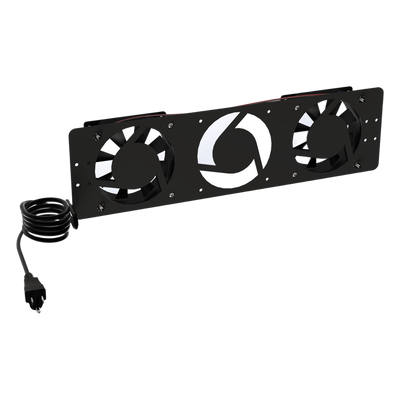 LINKEDPRO BY EPCOM - Kit de Ventiladores para Gabinete / 110 Vca / 12 x 12 cm / 76 CFM Total / Clavija Polarizada