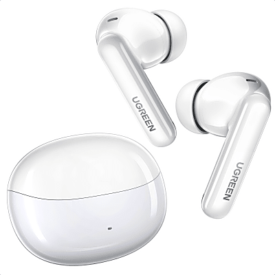 UGREEN - Auriculares Inalámbricos HiTune T3 Pro con Cancelación Activa de Ruido / Bluetooth 5.4 / Autonomía 30 Horas con Estuche / USB-C / Carga Rápida / AAC-SBC
