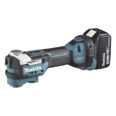 MAKITA - Multiherramienta Oscilante Inalámbrica / 18V / Motor Sin Escobillas / Velocidad Variable 10,000-20,000 O.P.M. / Ángulo de Oscilación 3.6° / Compatible Starlock