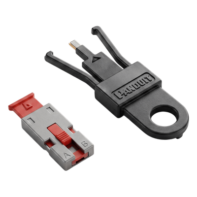 PANDUIT - Bloqueador de Puertos USB Tipo A / Kit de 5 Unidades / Resistencia a Manipulaciones / Rango de Temperatura -35°C a 93°C / Llave de Extracción Incluida