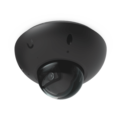 UBIQUITI - UniFi G6 Dome – Cámara 4K Antivandálica y Todo Clima con Sensor de 8 MP (1/1.8”), Motor de IA Multi-TOPS y Visión Nocturna Infrarroja de Largo Alcance, Color Negro