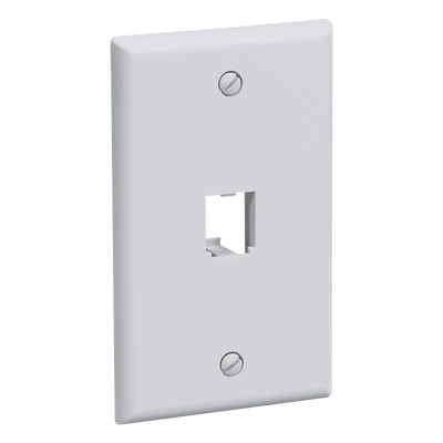 PANDUIT - Placa de Pared Vertical / 1 Puerto Mini-Com / Diseño Plano / ABS / 69.8 x 114.3 mm (2.75 x 4.5 pulg)