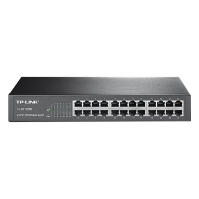 TP-LINK - Switch no administrable / 24 puertos 10/100 Mbps / 35.7 Mpps / Escritorio o rack