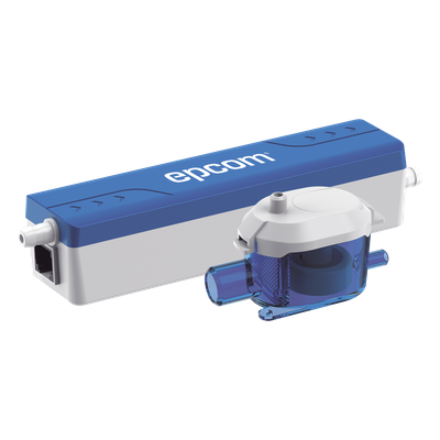 EPCOM - Bomba de Condensado / Ultra Silenciosa 19 dB(A) / Altura Descarga 7 m (23 ft) / Caudal 12 L/h / Capacidad Tanque 35 mL / Plug & Play / 100-230V~