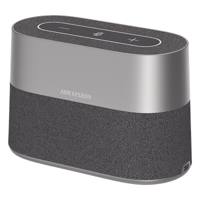 HIKVISION - Micrófono y Bocina para Conferencias / Arreglo de 8 Micrófonos 360° / Rango 5 m (16.4 ft) / Cancelación de Eco y DNR / USB-C Plug-and-Play / 3.5 mm para Audífonos