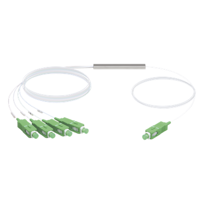UBIQUITI - Divisor Óptico PLC / 1x4 / SC/APC / Pérdida ≤7.4 dB / GPON / Rango 1260-1650 nm / -40 a 85 °C