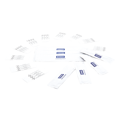 HID - Kit de limpieza para impresoras de tarjetas / 10 servicios / 10 tarjetas rodillos / 3 lengüetas alcohol / 4 isotopos cabezal