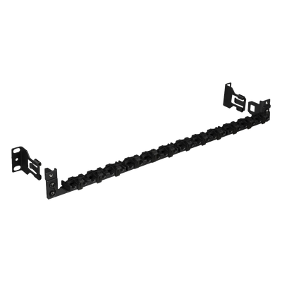 PANDUIT - Barra de Alivio de Tensión / 24 Cables / Racks 19" y 23" / Clips Ajustables / Liberación Rápida Sin Herramientas / Diseño Compacto 1U a 2U