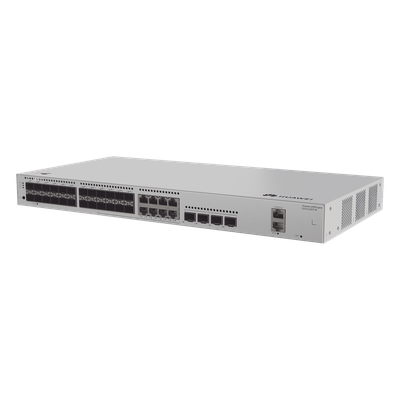 HUAWEI - Switch Capa 3 Administrable / 24 Puertos 1GE SFP / 8 Puertos Combo 10/100/1000 Mbps / 4 Puertos 10GE SFP+ Uplink / iStack / ERPS
