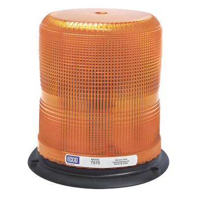 ECCO - Baliza LED de Emergencia / SAE Clase I / Flash Pulse8 / 12-24 VDC / 120° Ángulo de Visión / IP Sellado