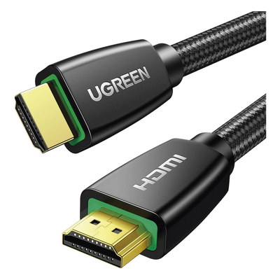 UGREEN - Cable HDMI 2.0 de Nylon Trenzado / 2 Metros (6.56 Pies) / 4K@60Hz / HDR / 3D / HEC / ARC / 48 Bits Color Profundo / 32 Canales Audio / HDCP 2.2 / DTS:X / 18 Gbps / Blindaje 4 Capas