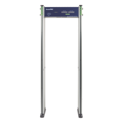 ACCESSPRO - Detector de metales de 6 zonas/ Uso en Interior/ Contador de alarmas y Personas