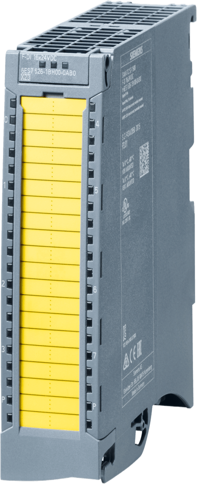 SIEMENS - Módulo Digital de Entrada Segura F-DI / 16 Entradas 24V DC PROFIsafe / SIL 3 IEC 61508 / PL E ISO 13849-1 / 35 mm Ancho / 4 Salidas Encoder