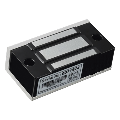ACCESSPRO - Chapa Magnética Electromagnética / 40 kg (88 lbs) / 12VCC / 24VCC / Aluminio Anodizado / 70 x 36.5 x 24 mm
