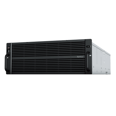 SYNOLOGY - Servidor de Almacenamiento Synology HD6500 High Density 4U | 60 Bahías | Expansión hasta 300 Unidades | Procesadores Dual Intel Xeon Silver 10 Núcleos | Memoria DDR4 ECC RDIMM hasta 512 GB | Redes 10/25GbE | Fibre Channel | Garant&amp