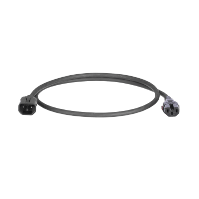 PANDUIT - Cable de Alimentación Eléctrica Con Bloqueo Doble de Seguridad, de IEC C14 a IEC C13, 6 ft. de Largo, Color Negro, Paquete de 10 Piezas