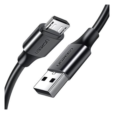 UGREEN - Cable USB-A a Micro USB / 2 Metros (6.56 Pies) / Carga Rápida 18W / USB 2.0 480Mbps / 5,000 Flexiones / Conectores Niquelados