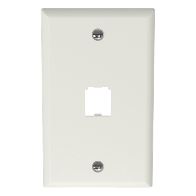 PANDUIT - Placa de Pared Vertical / 1 Puerto Mini-Com / Diseño Plano / 2.75 x 4.5 pulg. / Blanco Mate